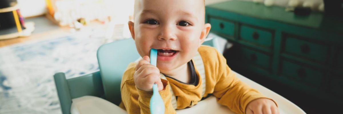 när ska man börja borsta tänderna på bebis