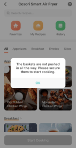 Air Fryer Cosor app screenshot